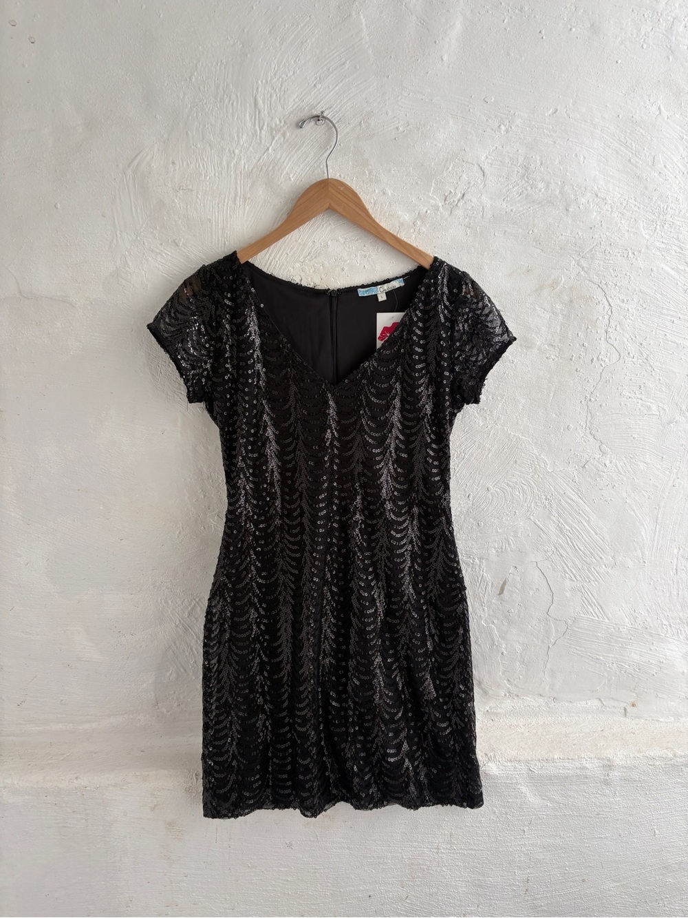 Cecico boutique black sequin dress